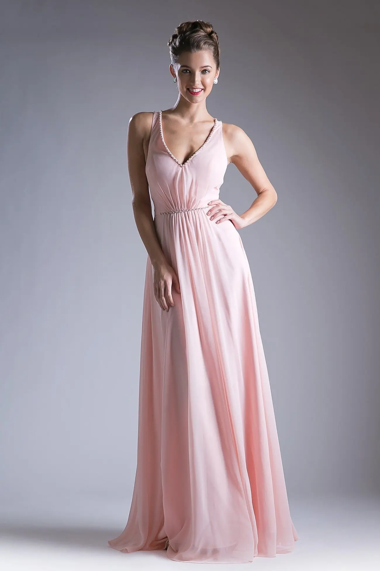 Long Strappy Back Dress by Tux-USA