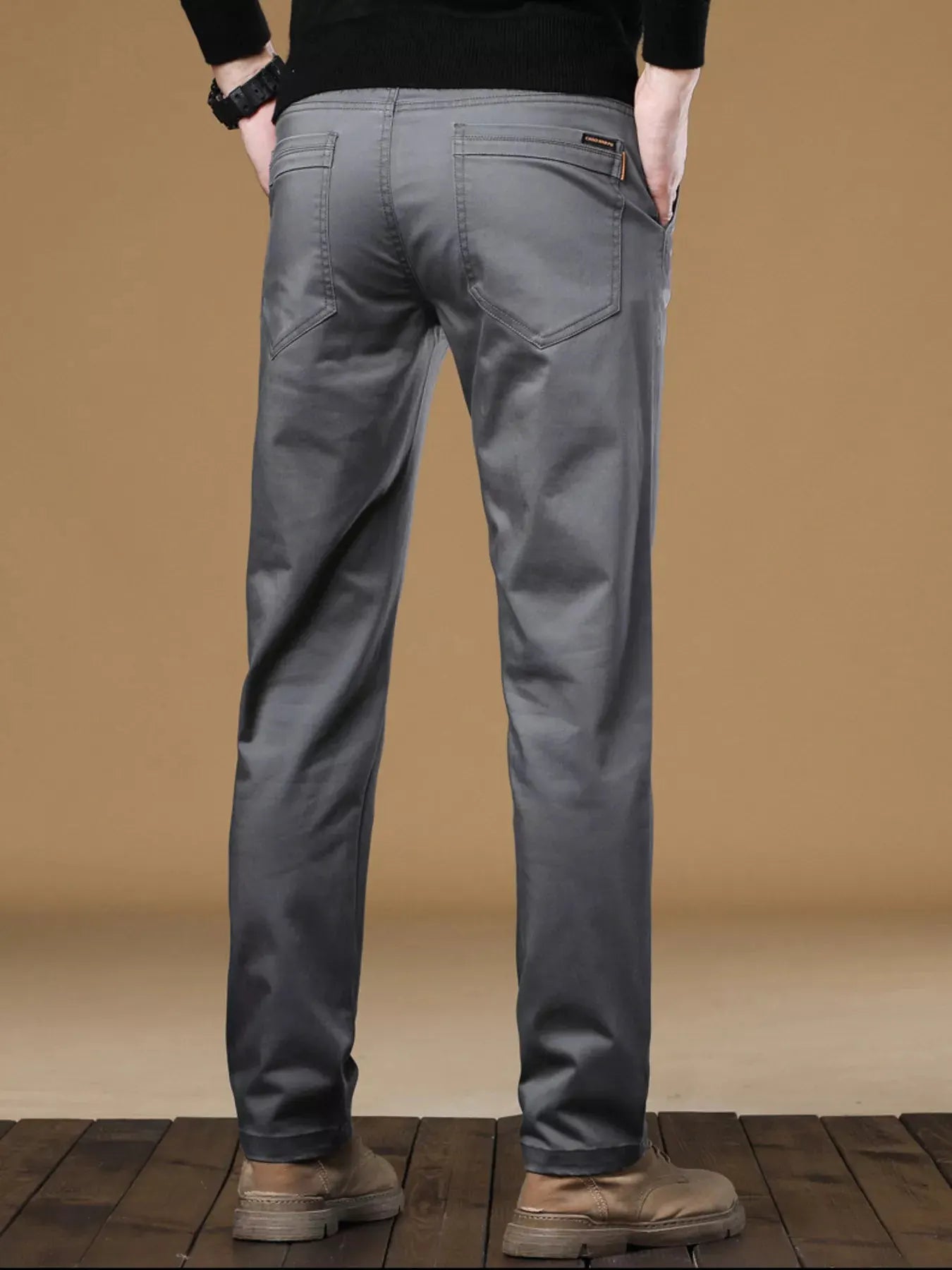 Men's Stretch Fit Casual Pants by Trendsi