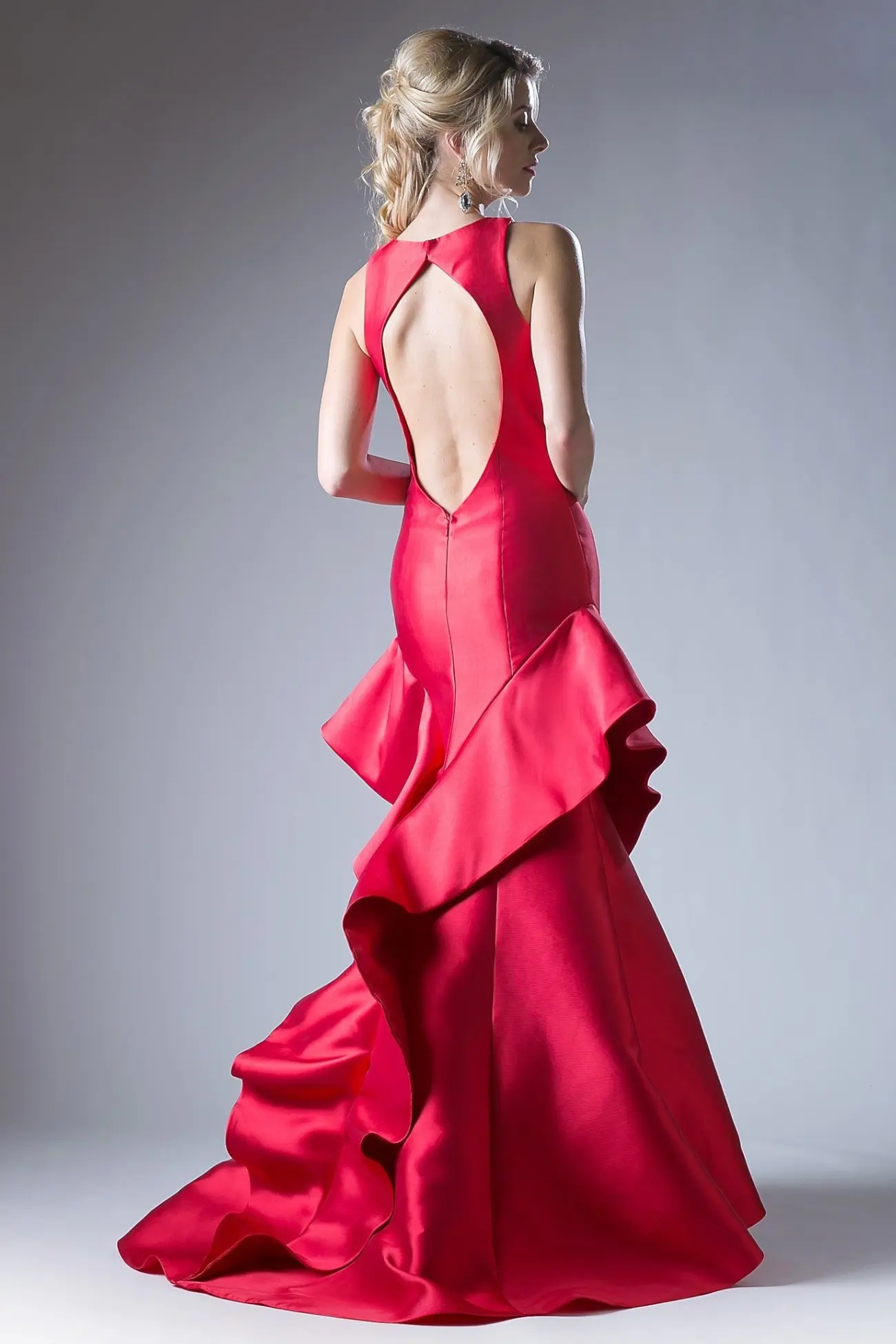 Mermaid Gown with a Deep Back Cutout by Tux-USA