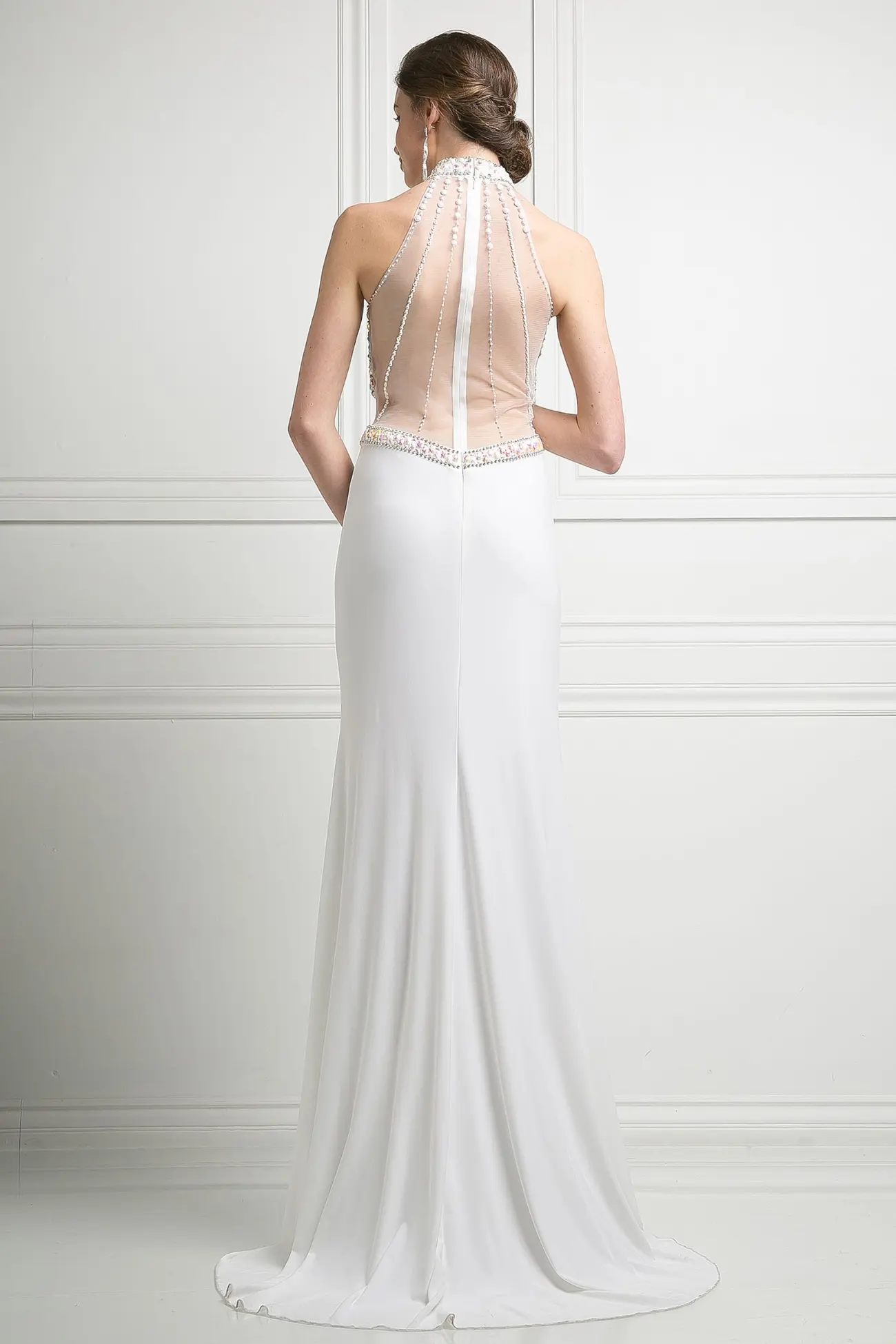 Two-Piece Long Sleeveless Dress by Tux-USA