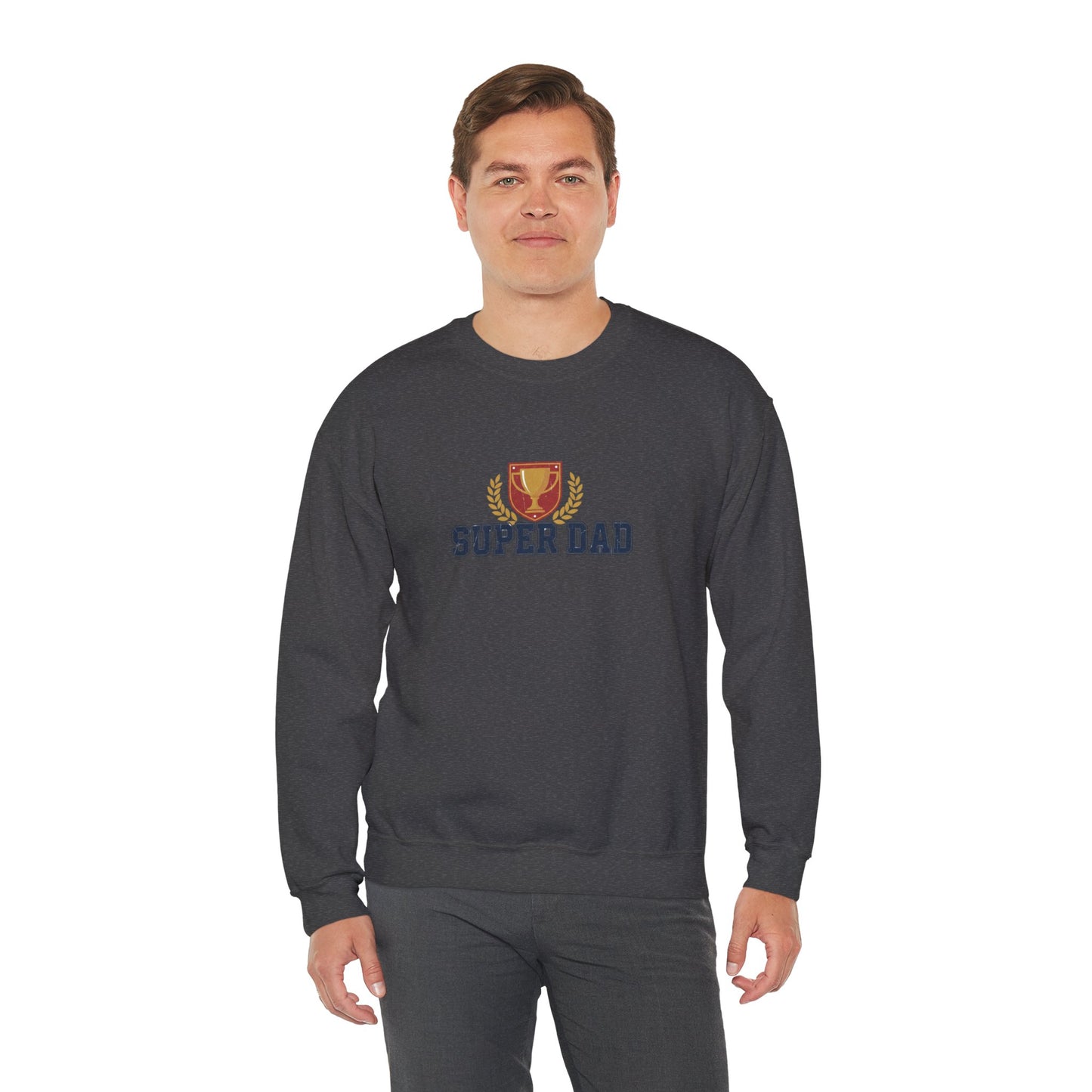 Super Dad Crewneck Sweatshirt | Dad Era, Varsity Text