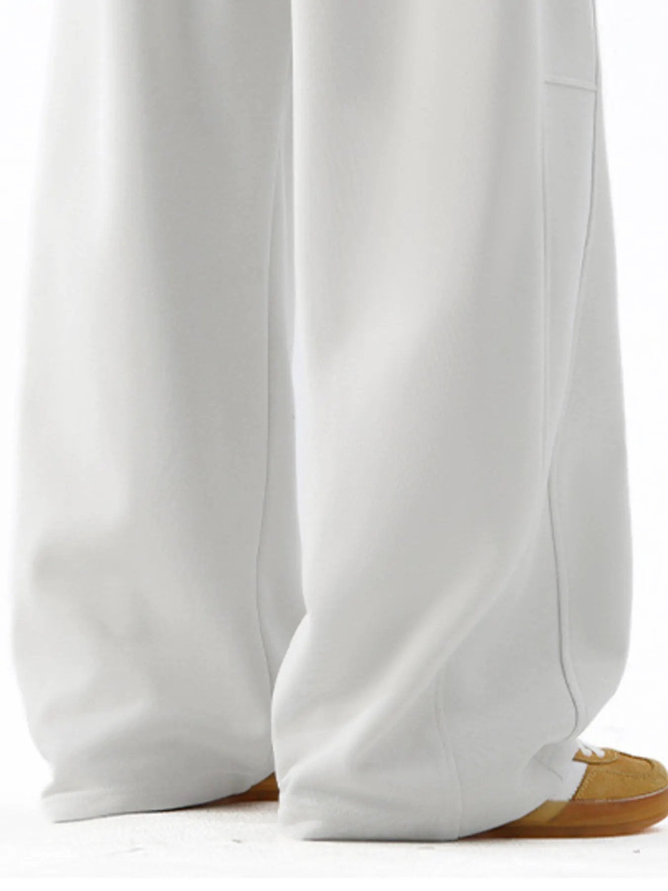 Men's Plus Size Wide Leg Casual Drawstring Pants by Partner Label