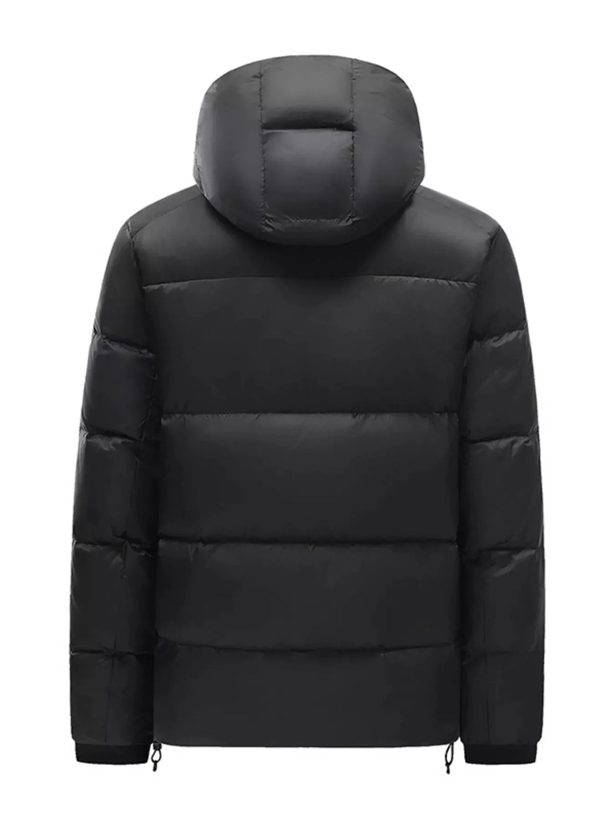 Men's Plus Size Hooded Padded Winter Puffer Jacket by Partner Label