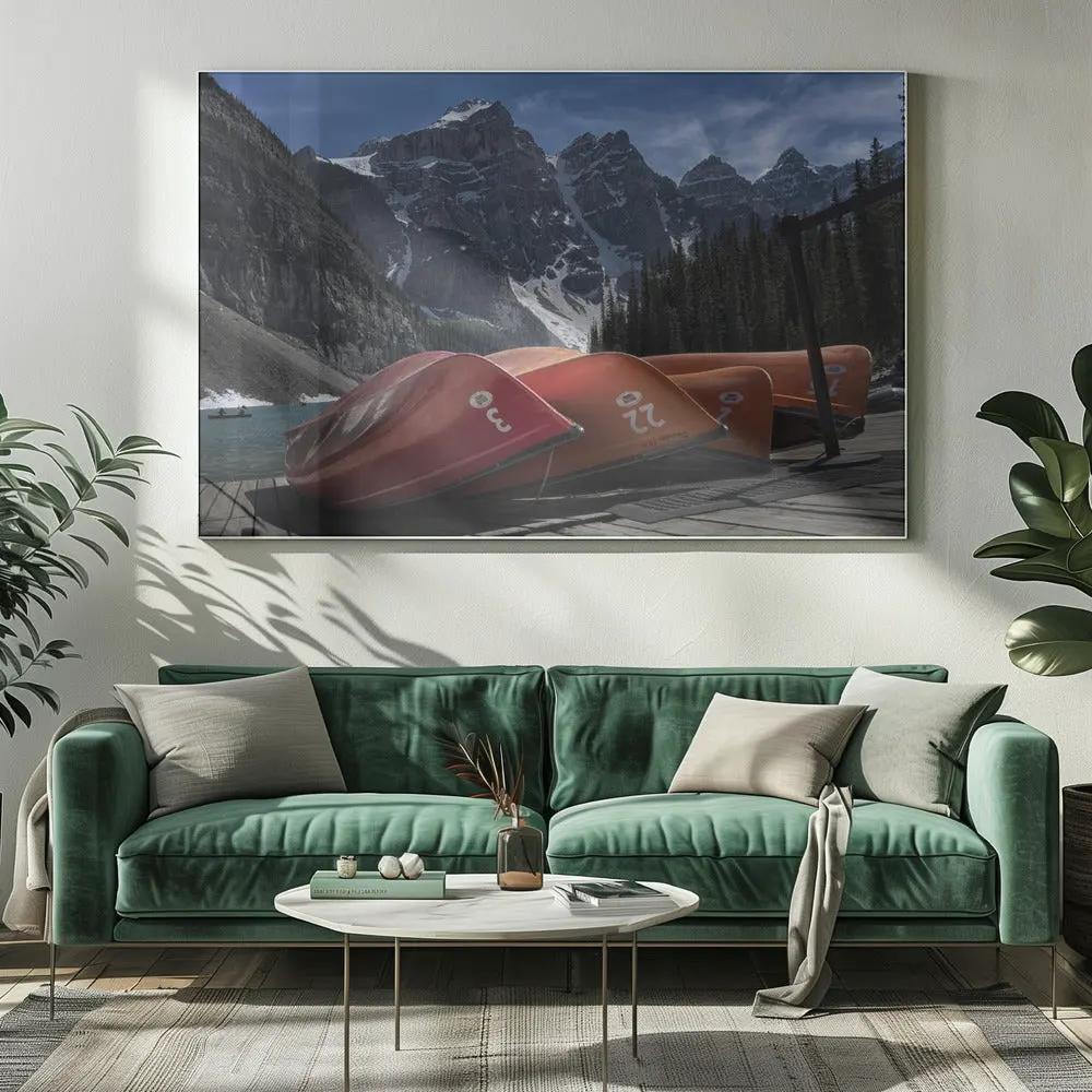 Wall art Four peaks by Yanyan Gong