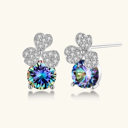 Lucky Clover Moissanite Set by Equanimity Essence.