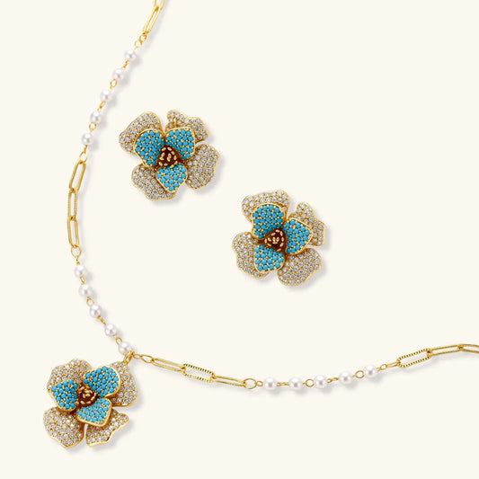 Blooming Sapphire Set by Equanimity Essence.