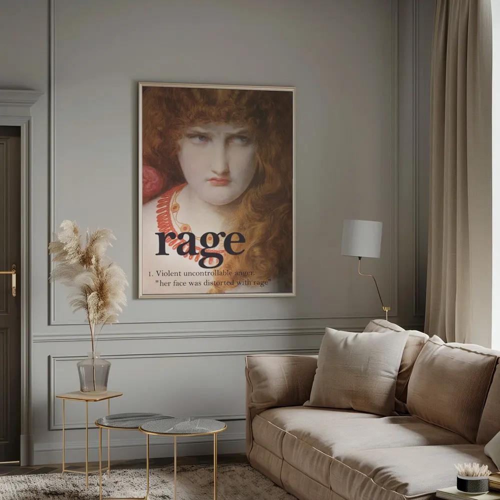 Wall art Rage Girl by Dikhotomy