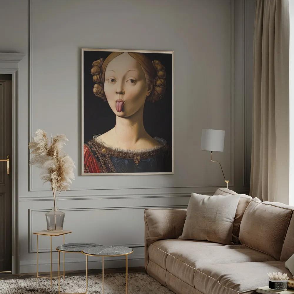 Wall art Insolent Lady by Dikhotomy