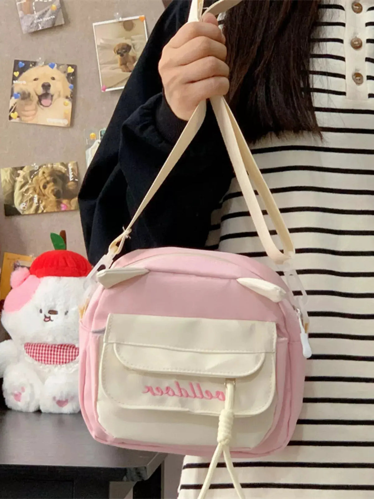 Adjustable Strap Crossbody Bag by Partner Label