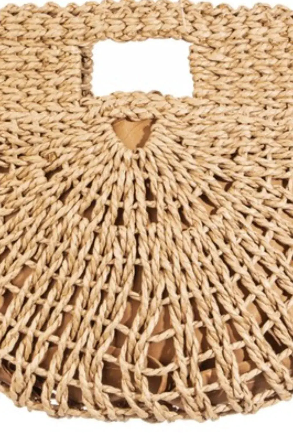 Fame Braided Semi Circle Tote Bag by Fame