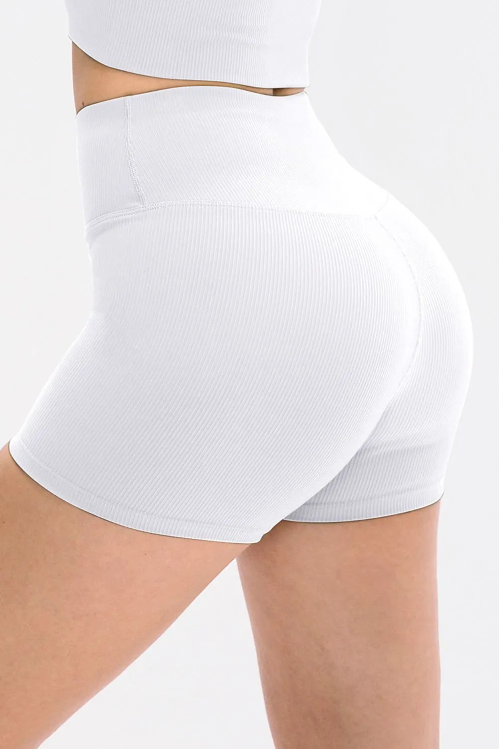 Slim Fit Wide Waistband Sports Shorts by Partner Label