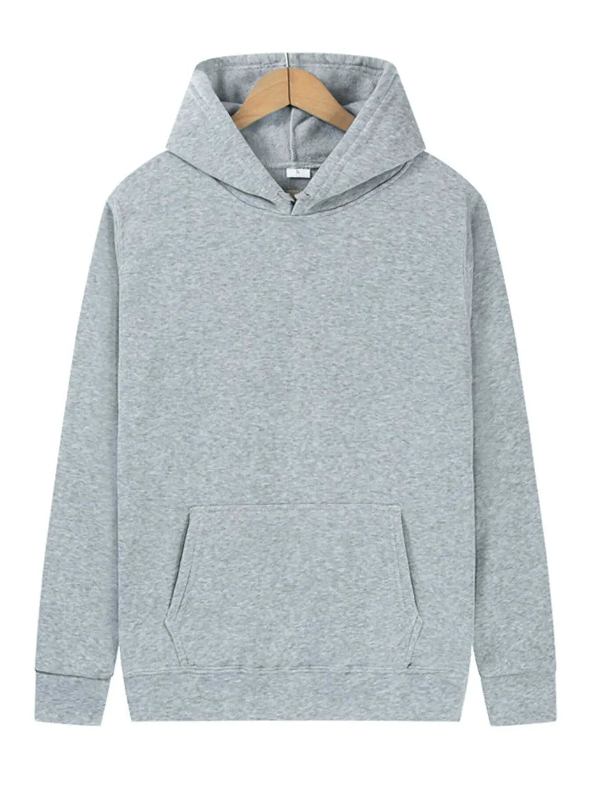 Men's Full Size Kangaroo Pocket Long Sleeve Hoodie Plus Size by Partner Label