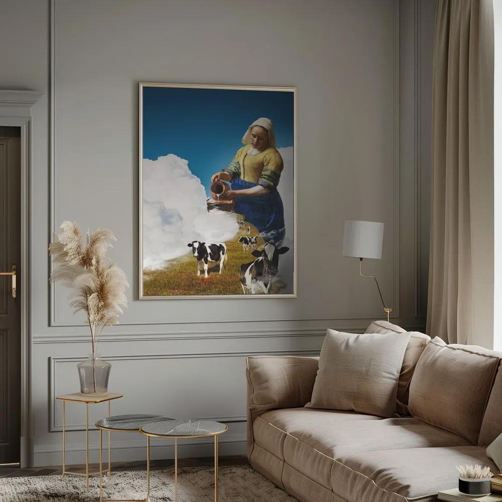 Wall art Release the Milk by Paste in Place