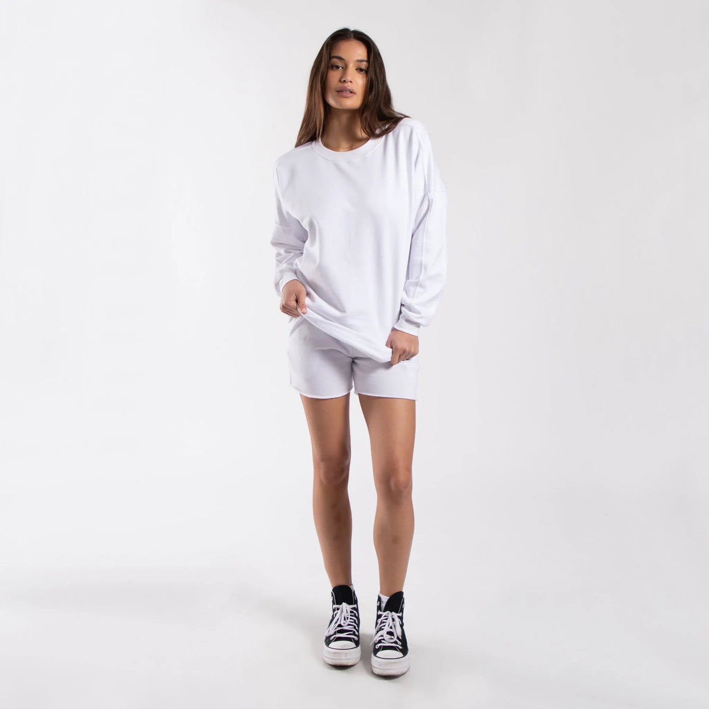 6022 - Women's Panel Crewneck Sweatshirt by POS Wholesale