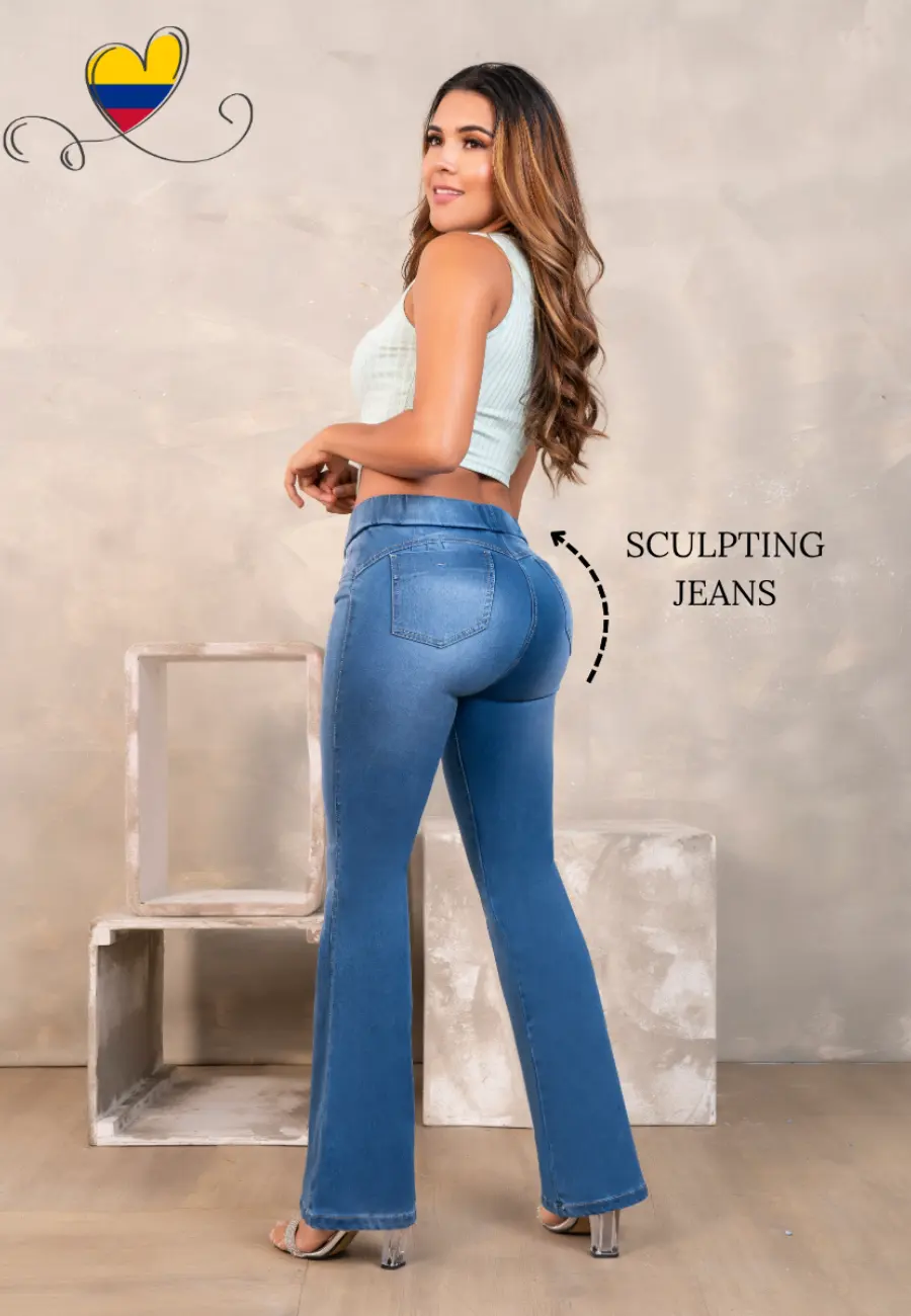 PUSH UP JEAN MHS0055 by Shape Up