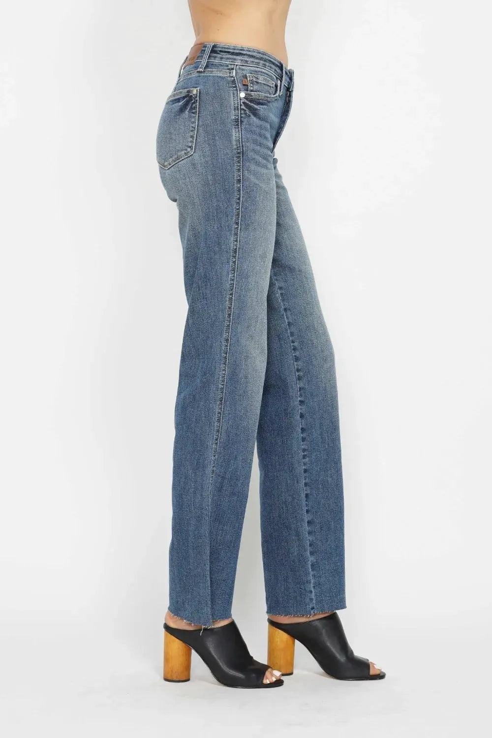 Judy Blue Full Size Tummy Control Straight Jeans by Judy Blue