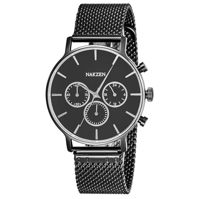 NAKZEN Men Fashion Sport Quartz Simple Clock Business Mens Watches Top Brand Luxury Waterproof Wrist Watch Relogio Masculino 5053 by MEGIR WATCH GROUP