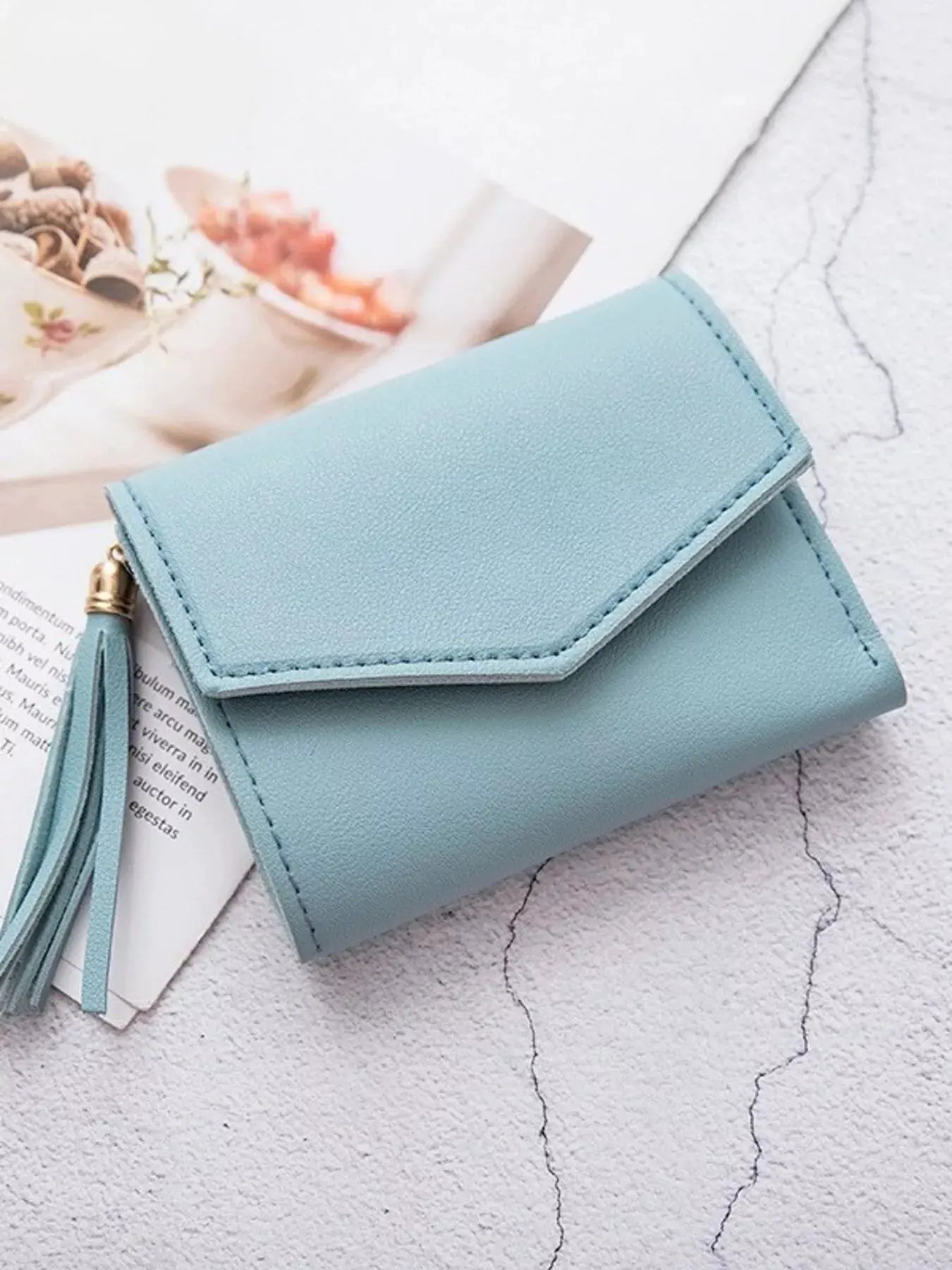 PU Leather Tassel Wallet by Partner Label