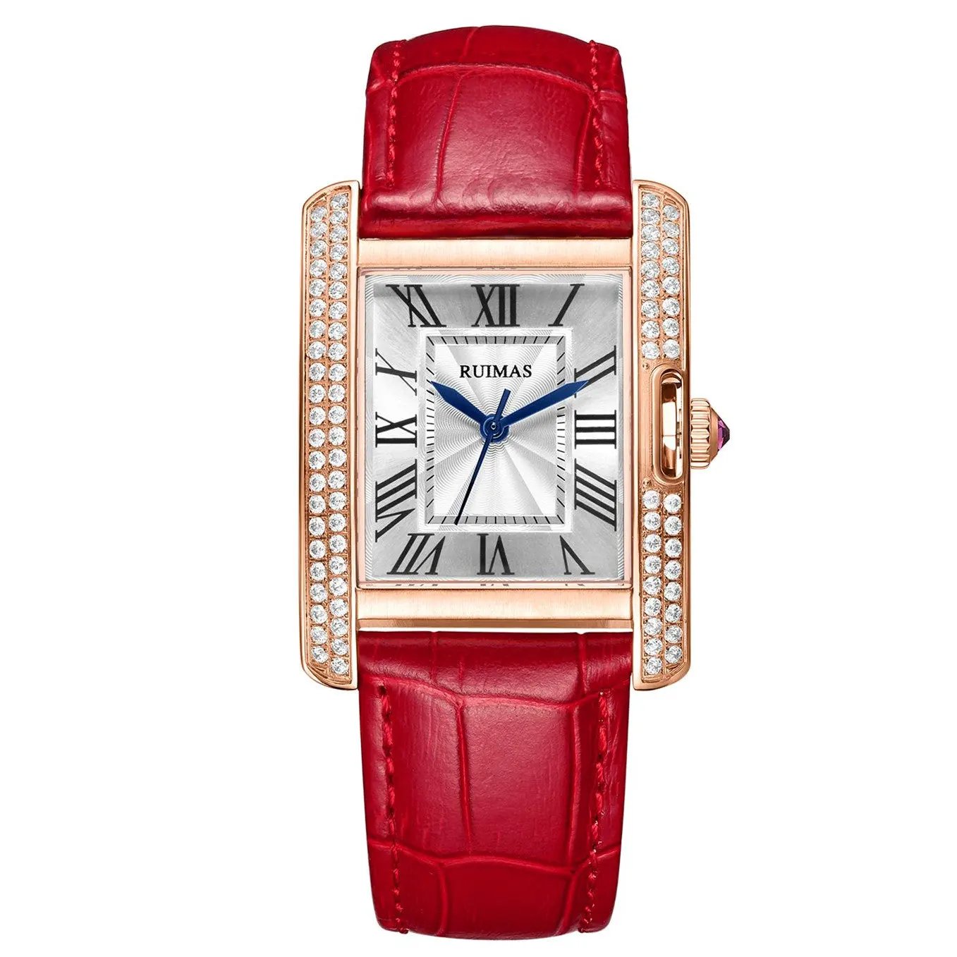 RUIMAS Fashion Automatic Mechanical Watch for Women Luxury Leather Ladies Wristwatch Waterproof Female Clock Reloj Mujer 6773 by MEGIR WATCH GROUP