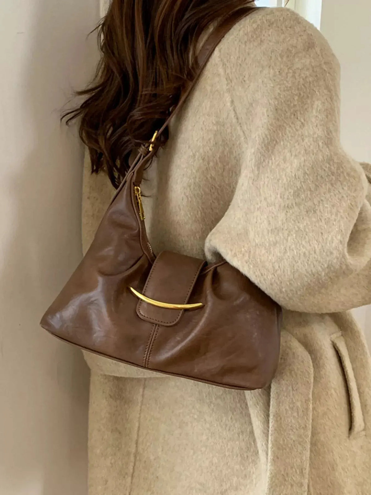 Buckle Adjustable Strap Crossbody Bag by Partner Label
