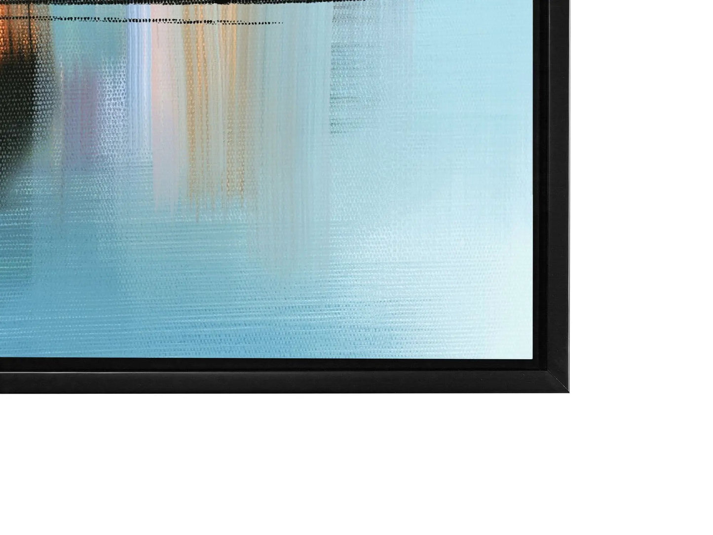Wall Art-Hues of Blue Abstract- Fine Art Canvas - RGB varnish #4836-105 by Gtaart.ca