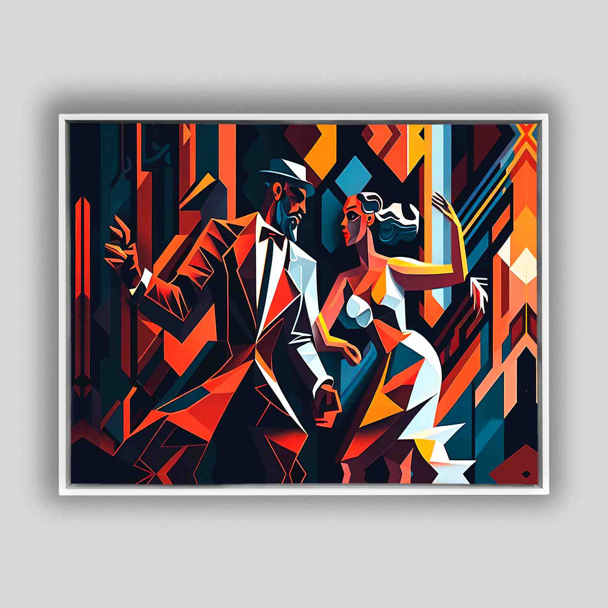 Canvas Wall Art-Tango in the city- Modern Art by Gtaart.ca