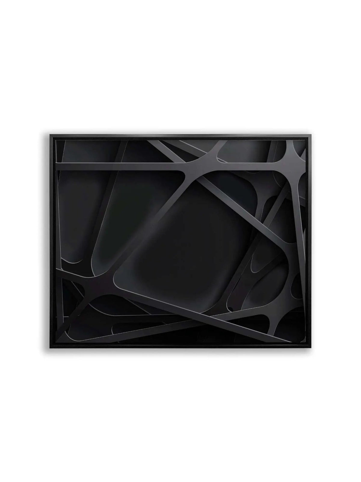 Wall Art-3 D Black-Canvas Printed-Artwork by Gtaart.ca