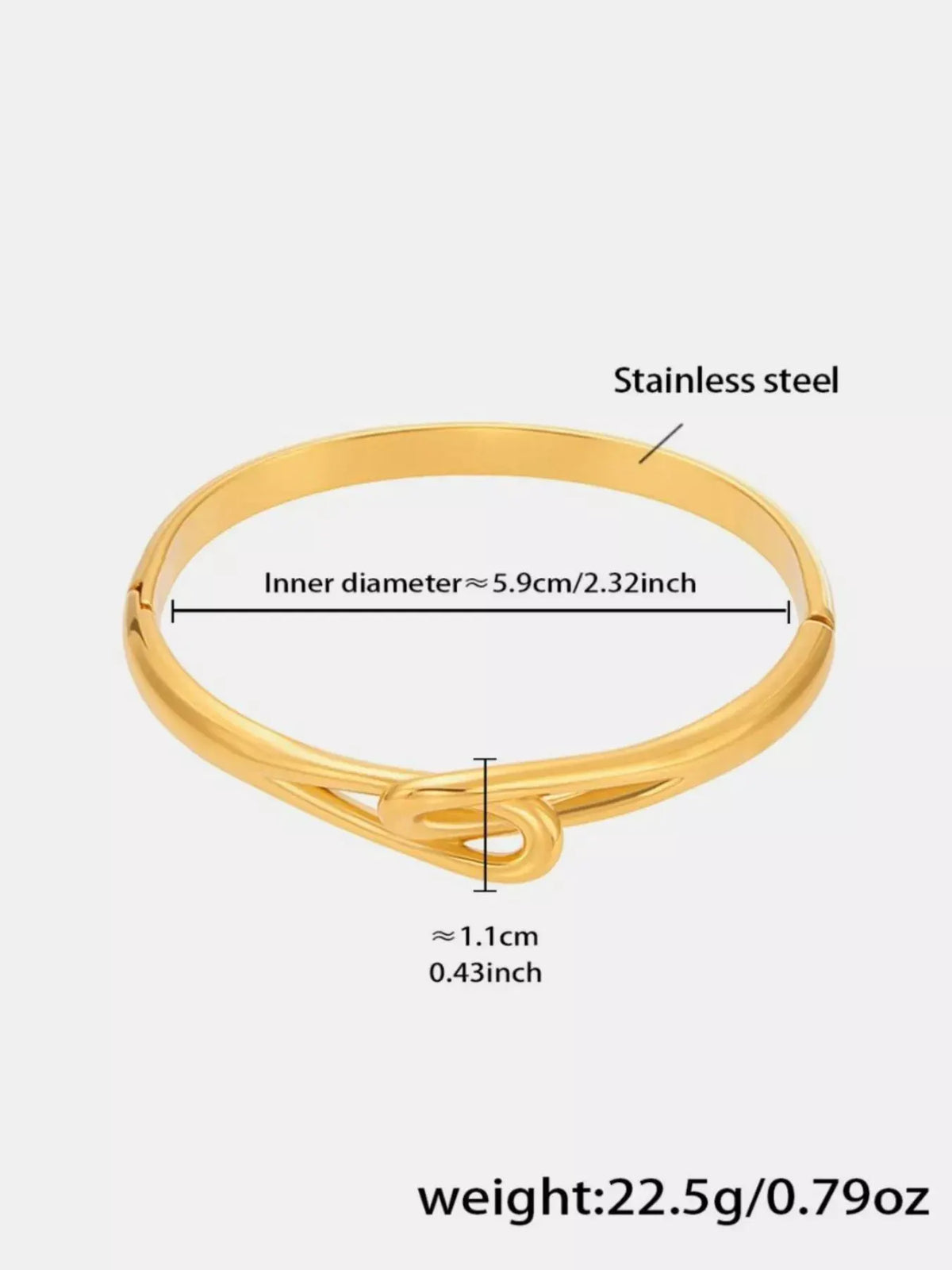18K Gold-Plated Zircon Bracelet by Partner Label