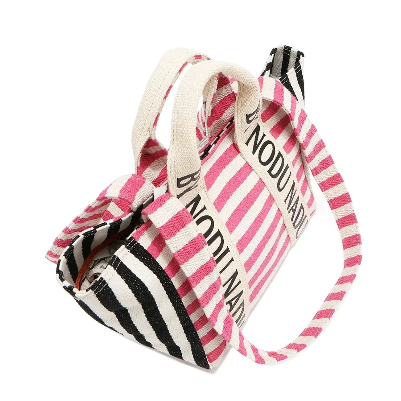 Nicole Lee USA Letter Striped Tote Bag by Nicole Lee USA
