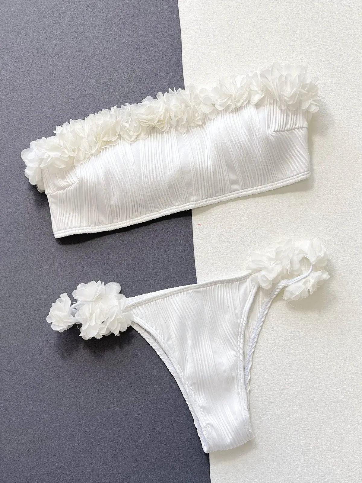 Applique Tie Back Two-Piece Bikini Set by Partner Label