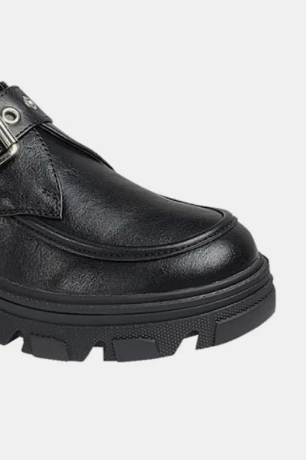 Forever Link Buckled Platform Lug Sole Loafers by Forever Link