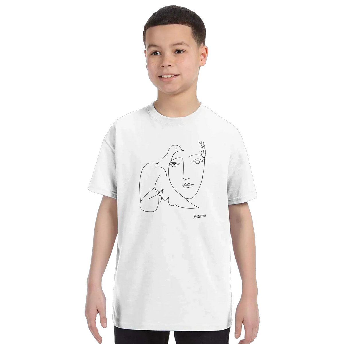 Pablo Picasso Peace (Dove and Face) artwork t-shirt-8