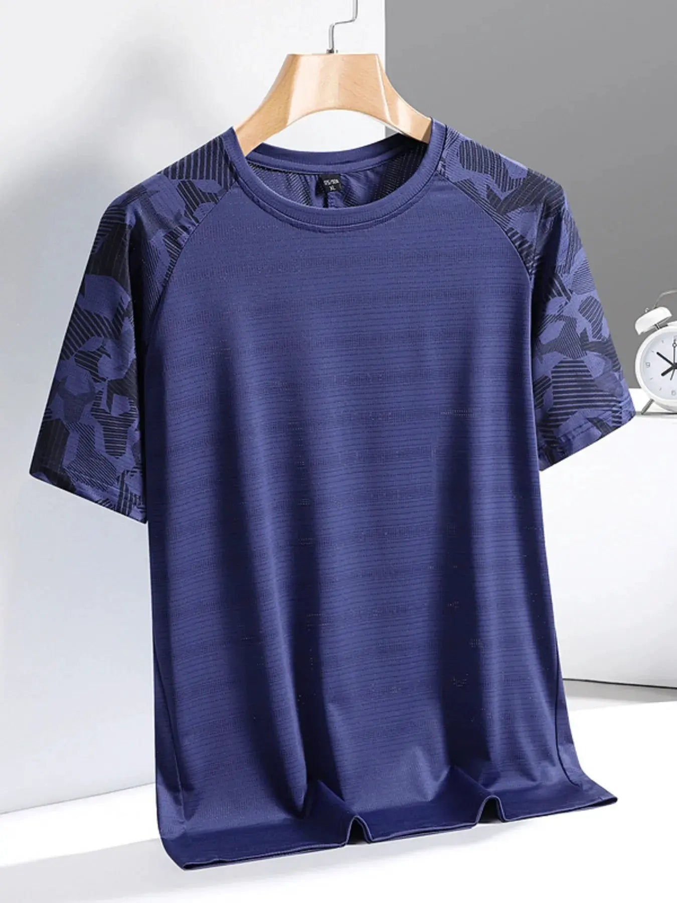 Men's Plus Size Quick-Dry Athletic T-Shirt by Trendsi