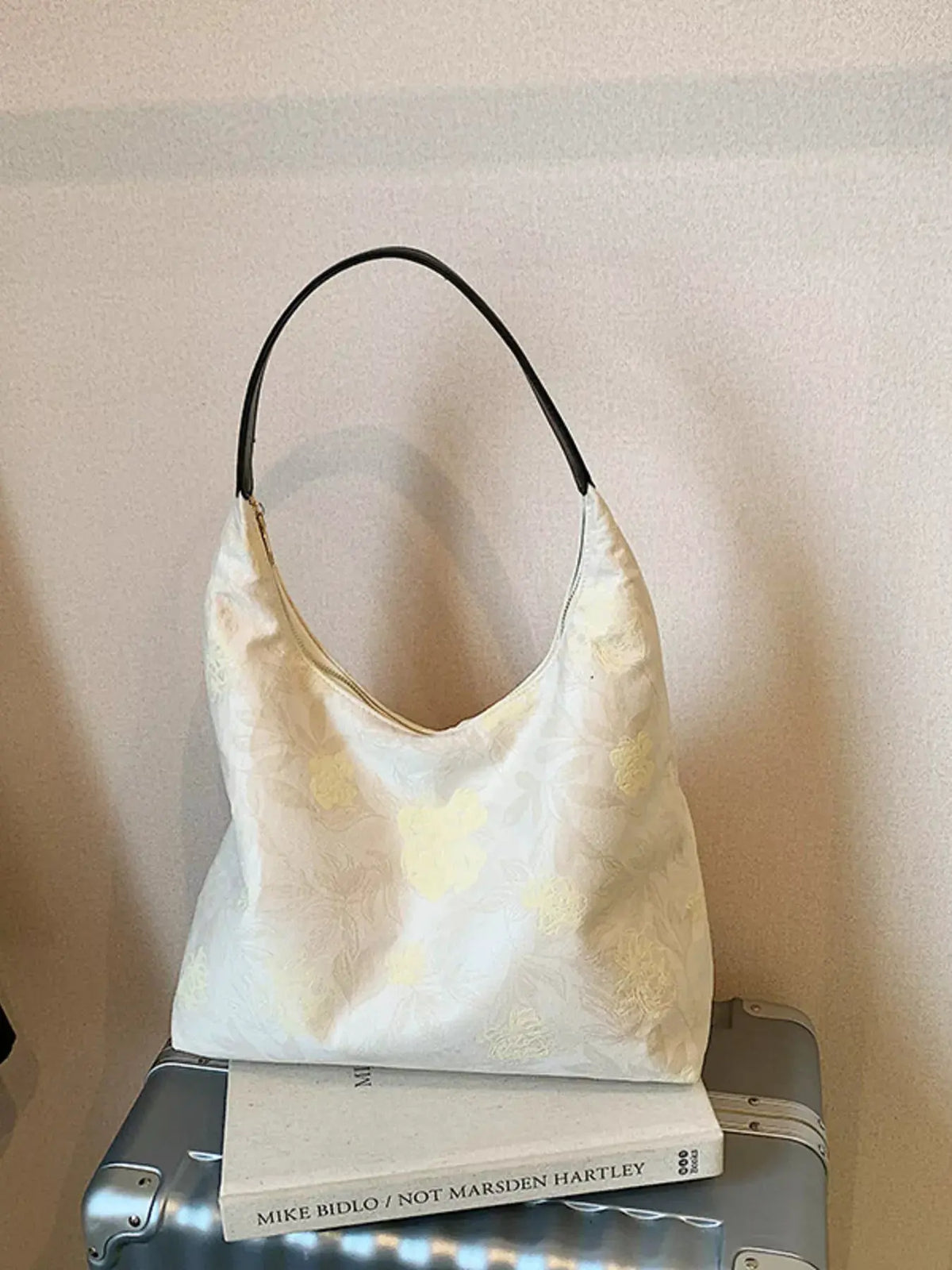 Floral Pattern Hobo Shoulder Bag by Partner Label