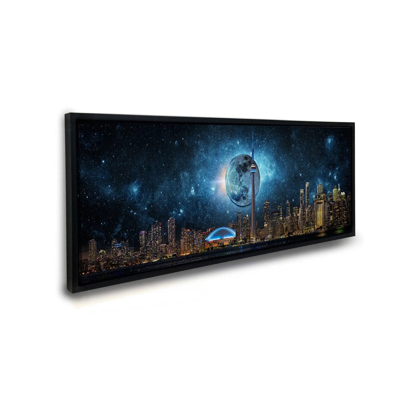 Toronto Skyline Moon-Cities Skyline- Wall art decor by Gtaart.ca