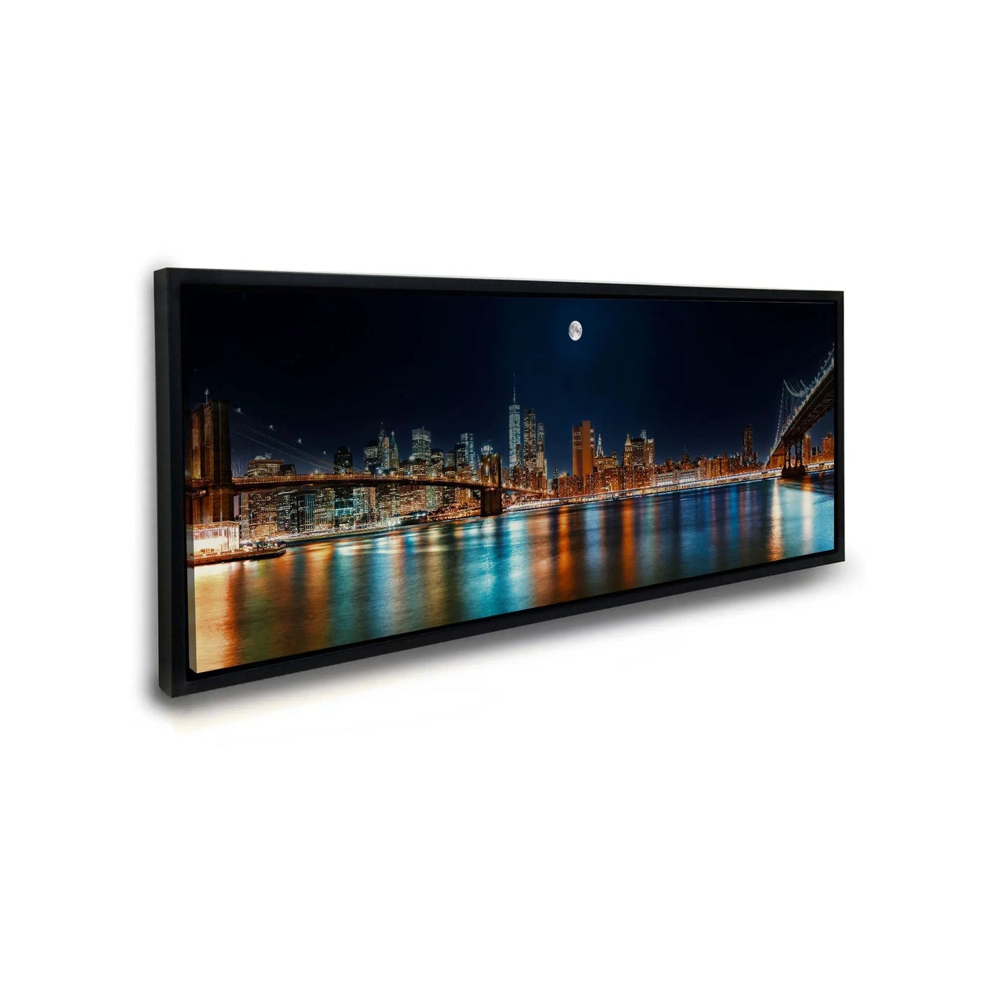 Large Canvas Wall art-NYC Moon Skyline-Canvas Printed by Gtaart.ca