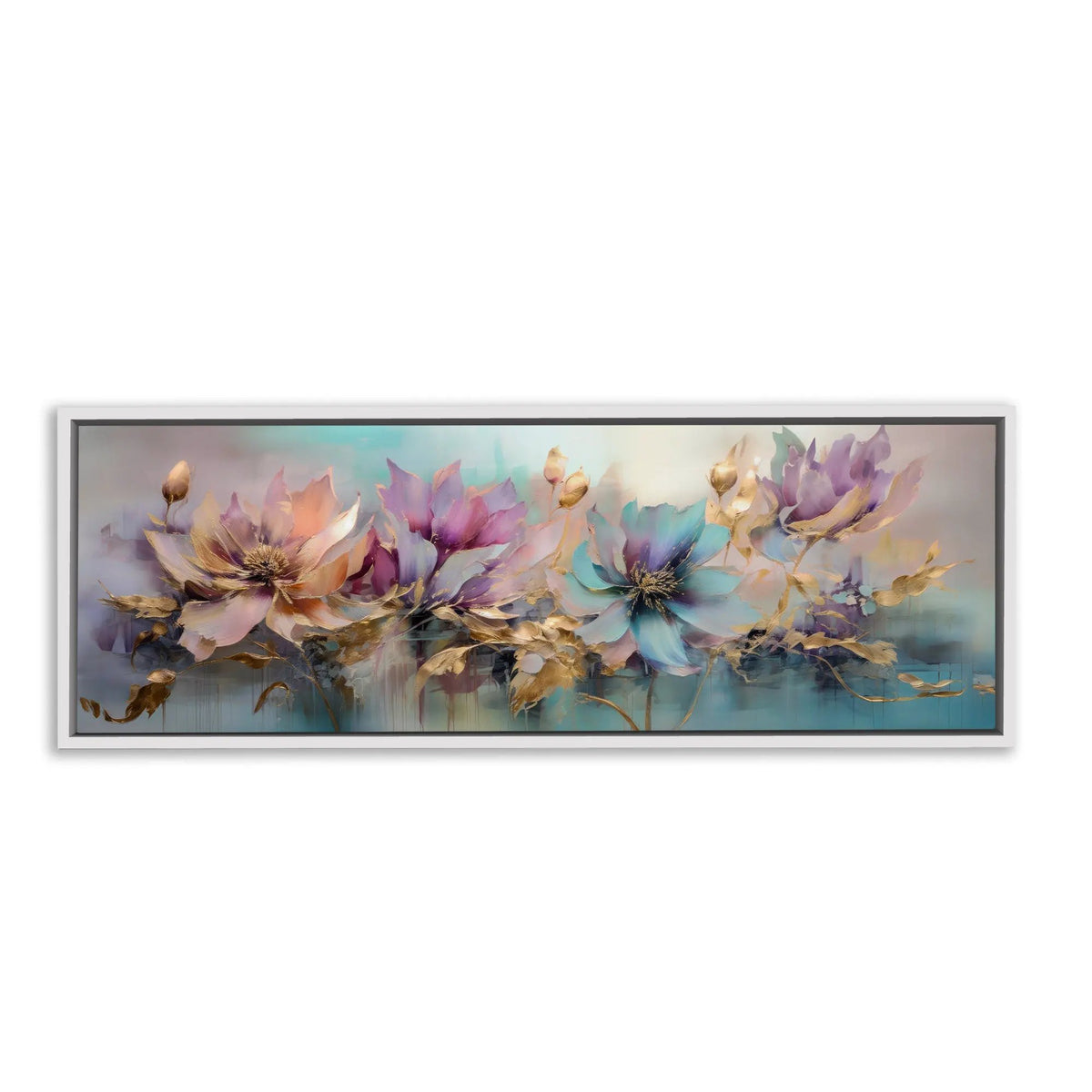 Flowers Canvas Art - Floral Symphony-Wall decor by Gtaart.ca
