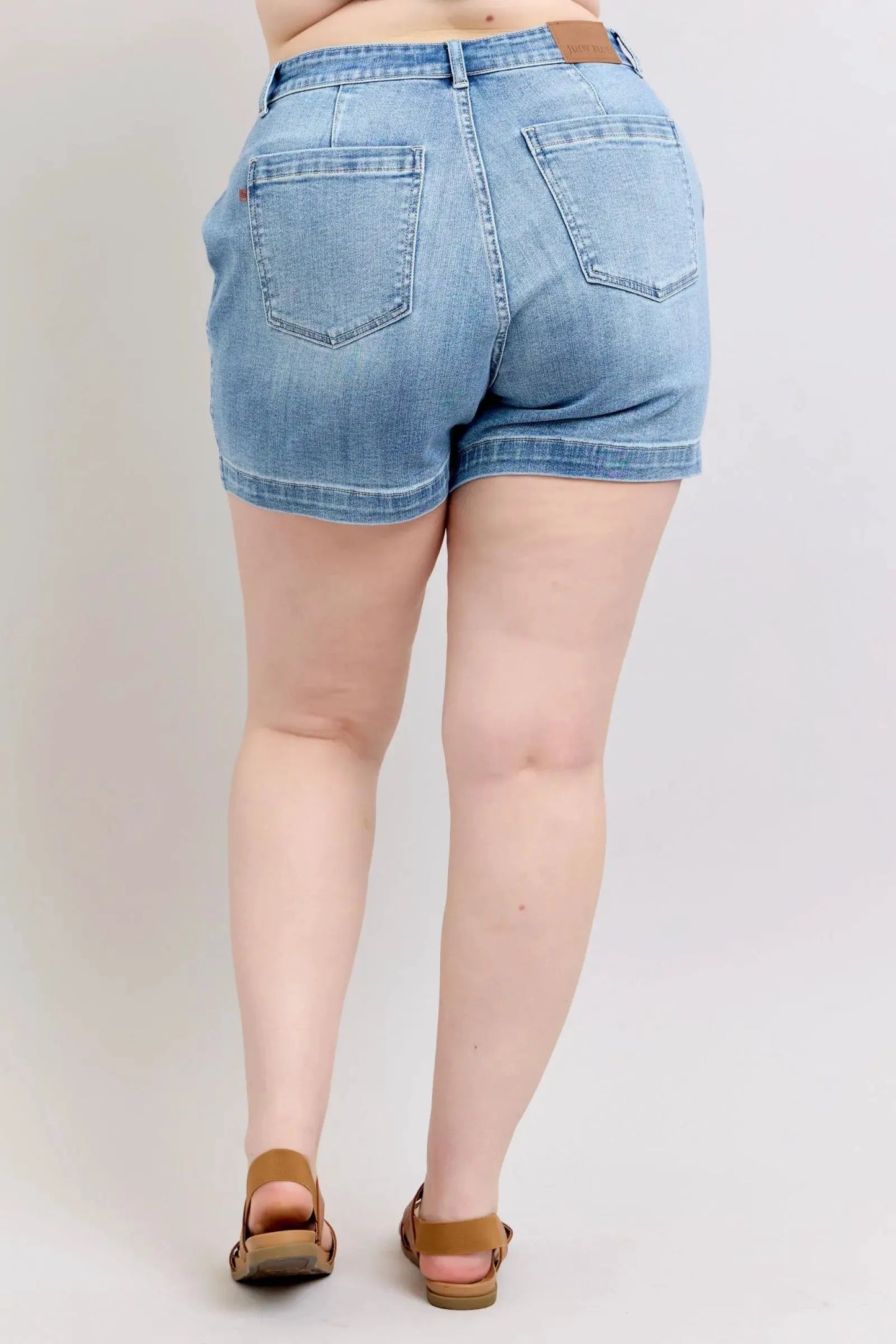 Judy Blue Plus Size High Rise Denim Shorts by Judy Blue