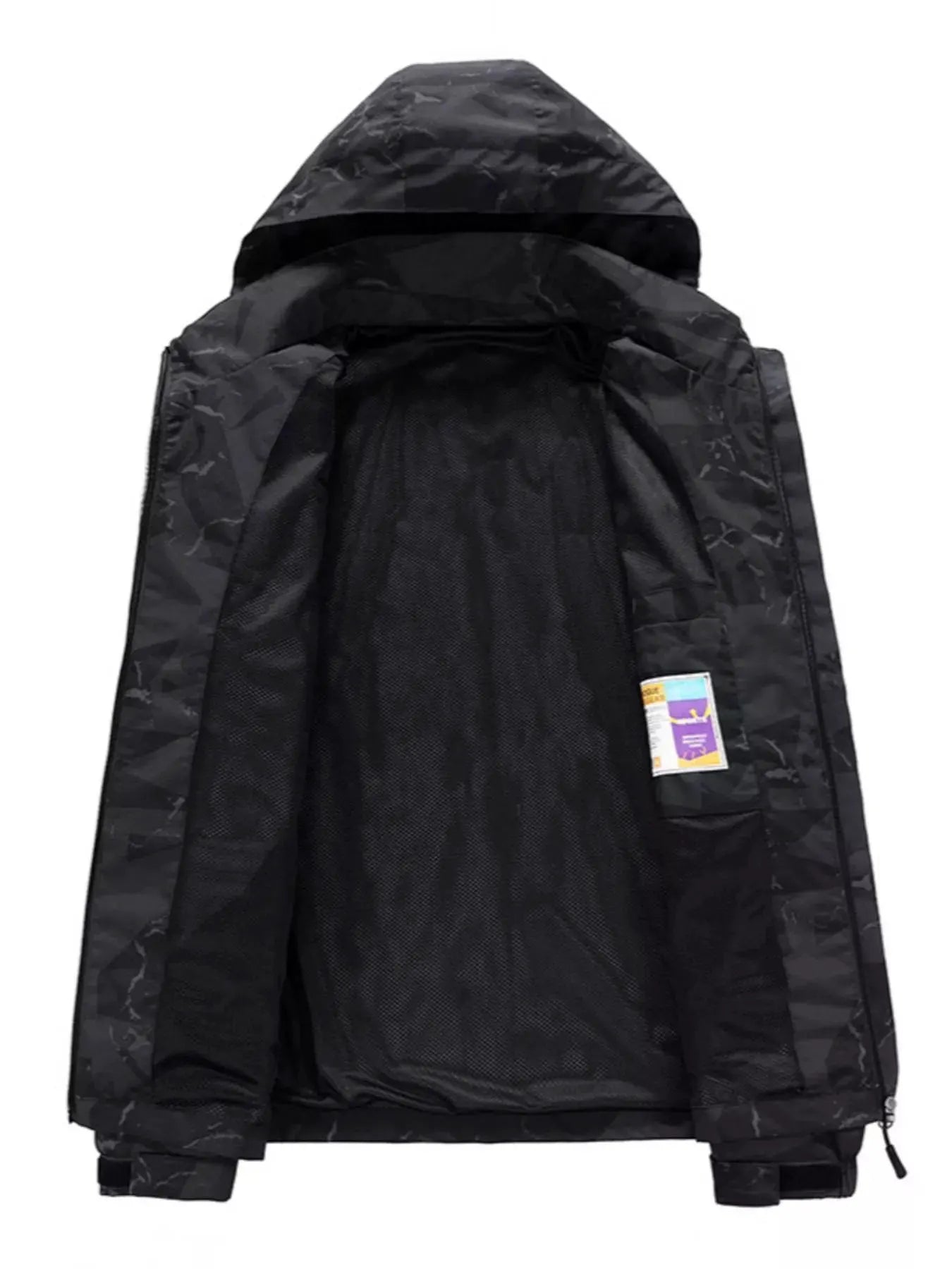 Men's Plus Size Camouflage Waterproof Outdoor Jacket by Partner Label