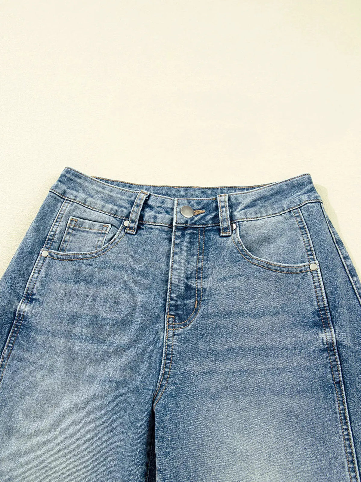 Vintage Washed Seam Detail Shift Jeans by Partner Label