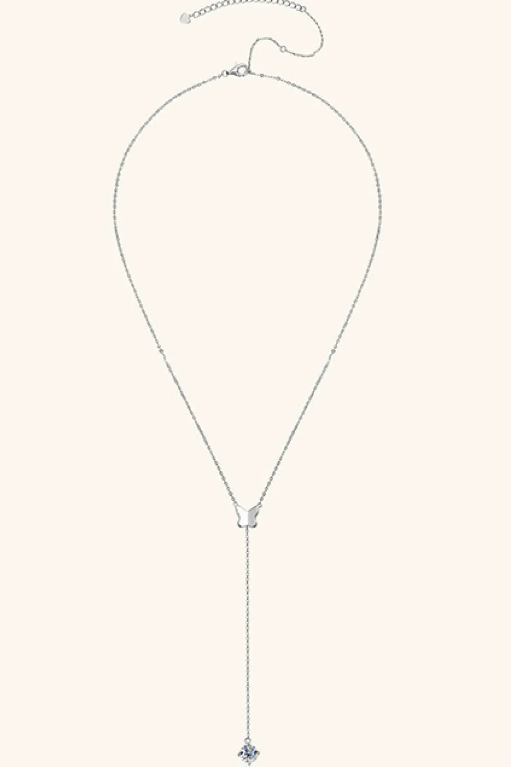 1 Carat Moissanite 925 Sterling Silver Necklace by Partner Label