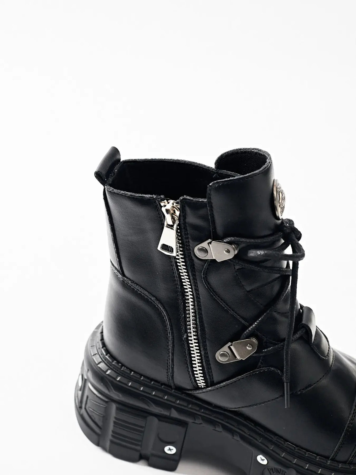Lace Up Platform Boots by Partner Label