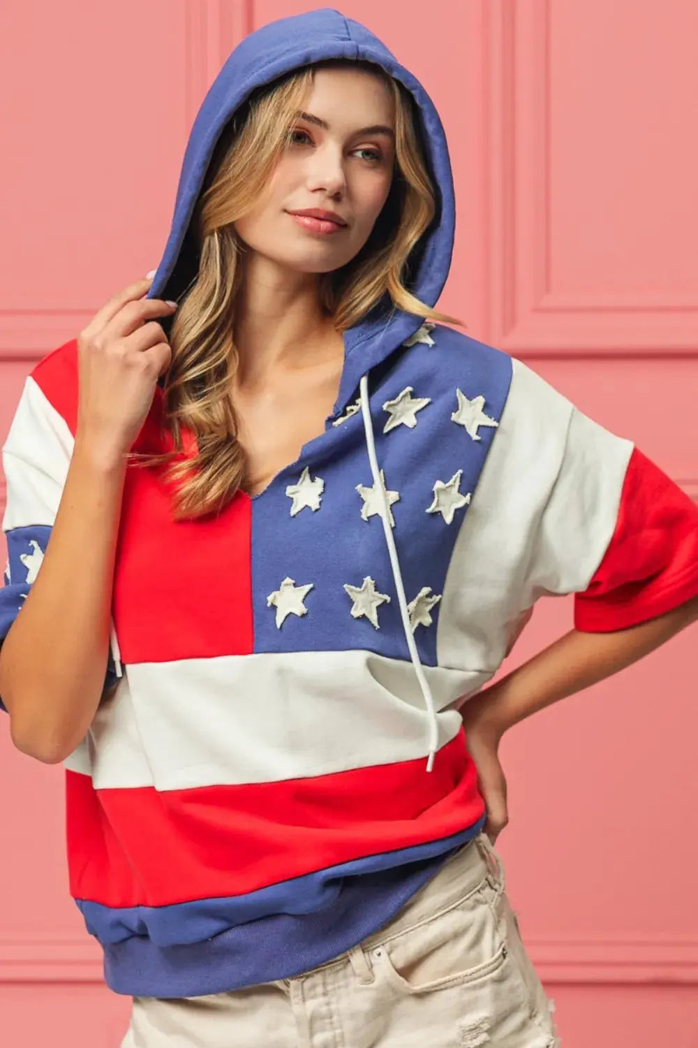 BiBi American Flag Theme Hoodie by BiBi