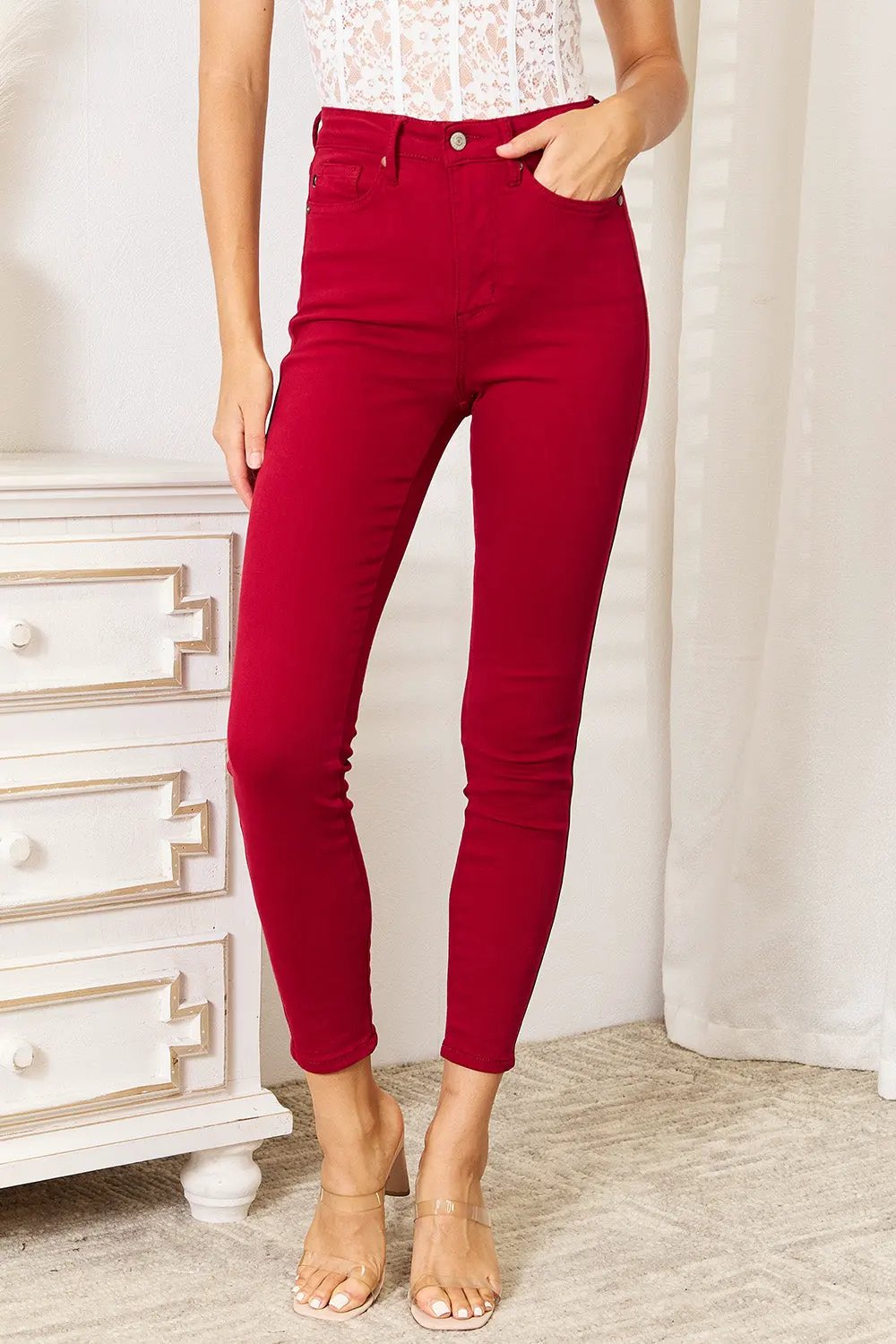 Judy Blue Full Size High Waist Tummy Control Skinny Jeans by Judy Blue
