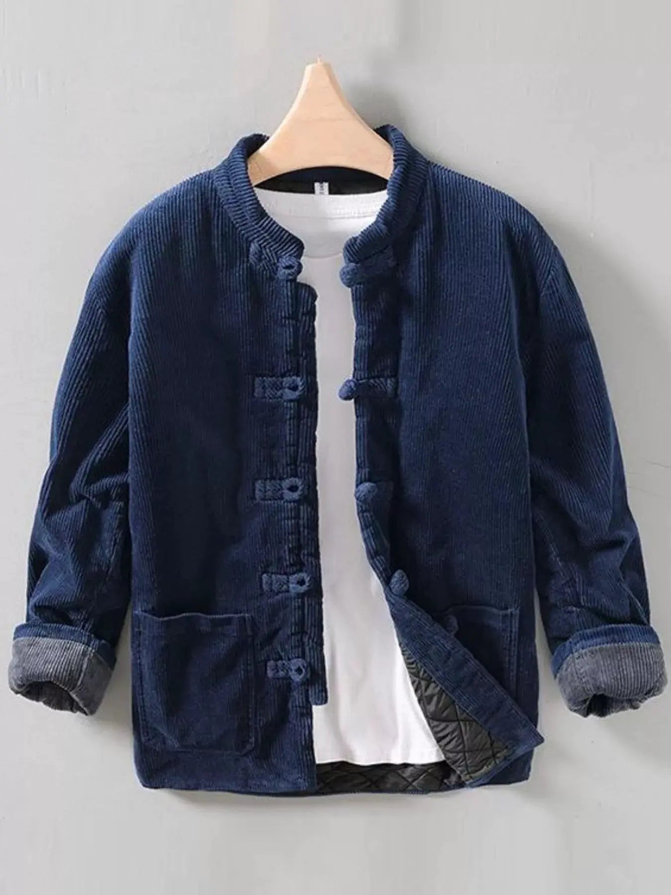 Men's Button Front Long Sleeve Jacket by Partner Label