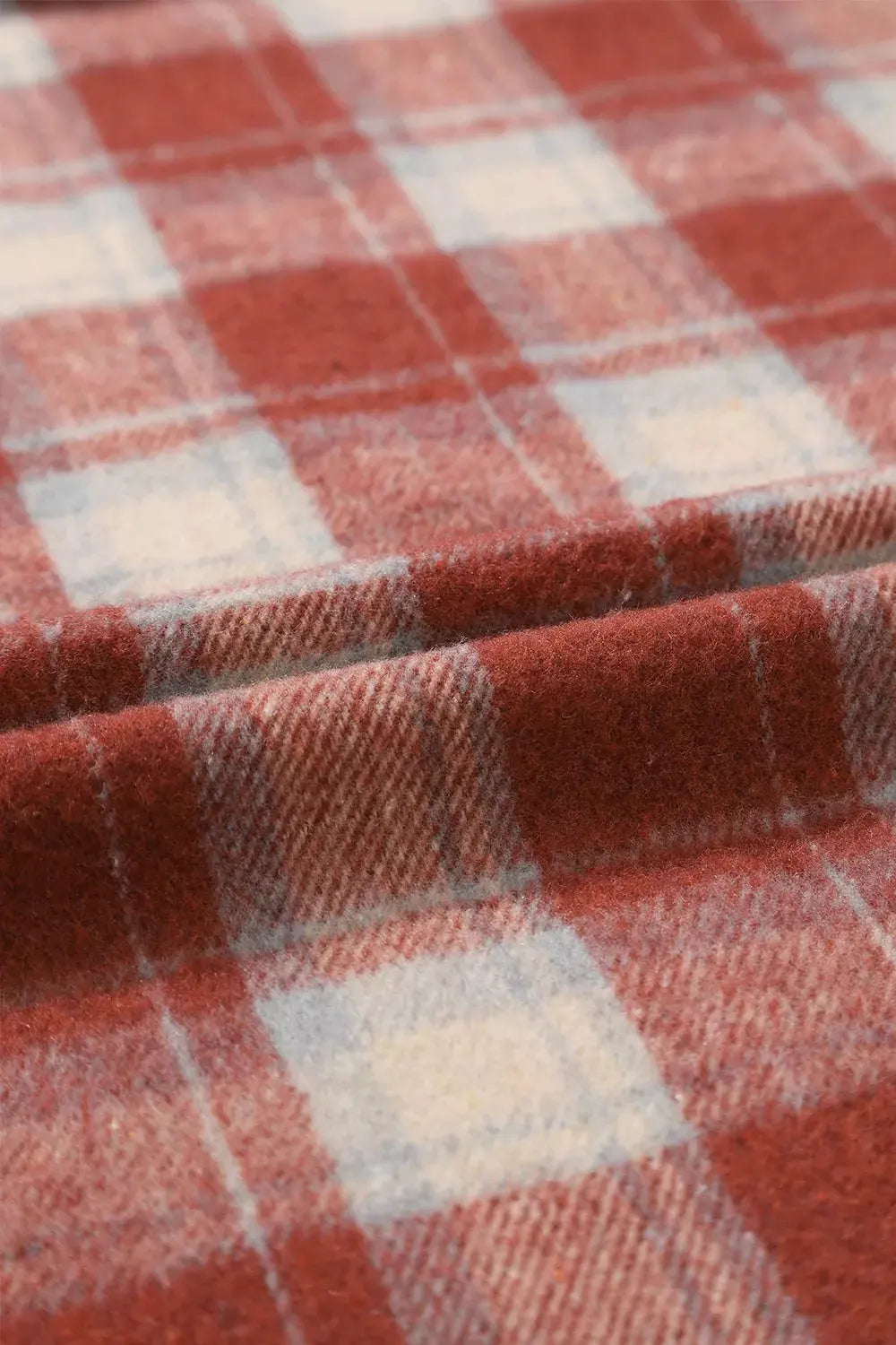 Fleece Lined Plaid Hooded Jacket by Partner Label