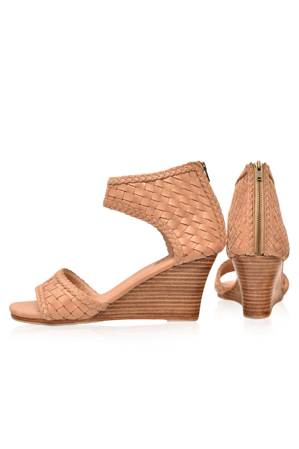 Athena Woven Wedge Sandals by ELF