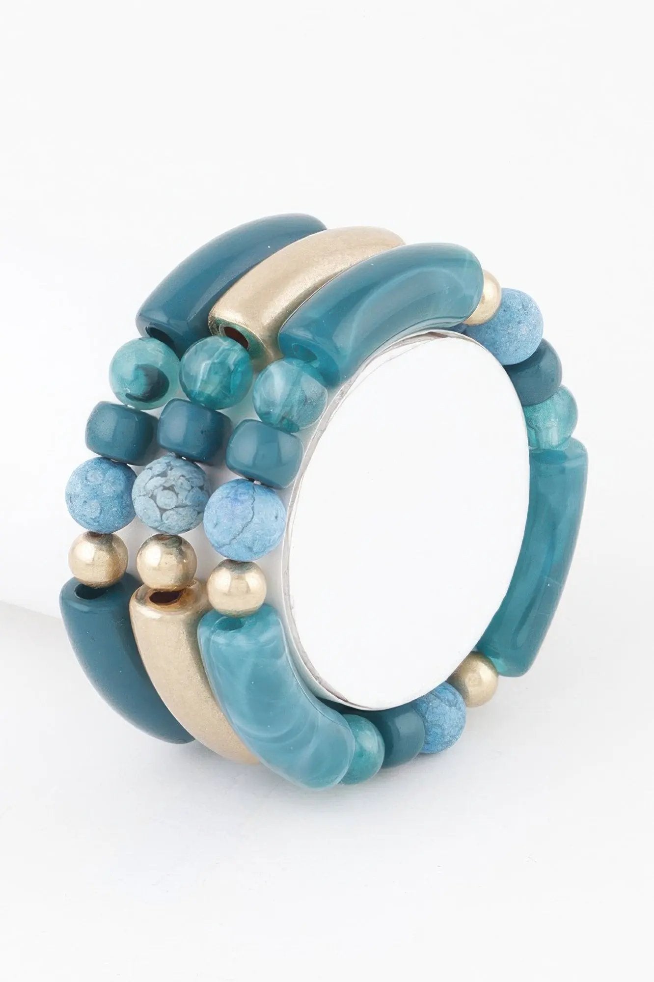 BROOKLYN Two-Toned Bead Bracelet - New Collection Los Angeles - BYMANYC ® New York by BYMANYC ® New York