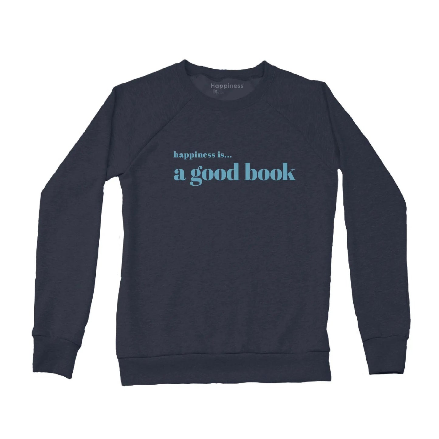 Women's Good Book Crew Sweatshirt, True Navy by Books and Reading