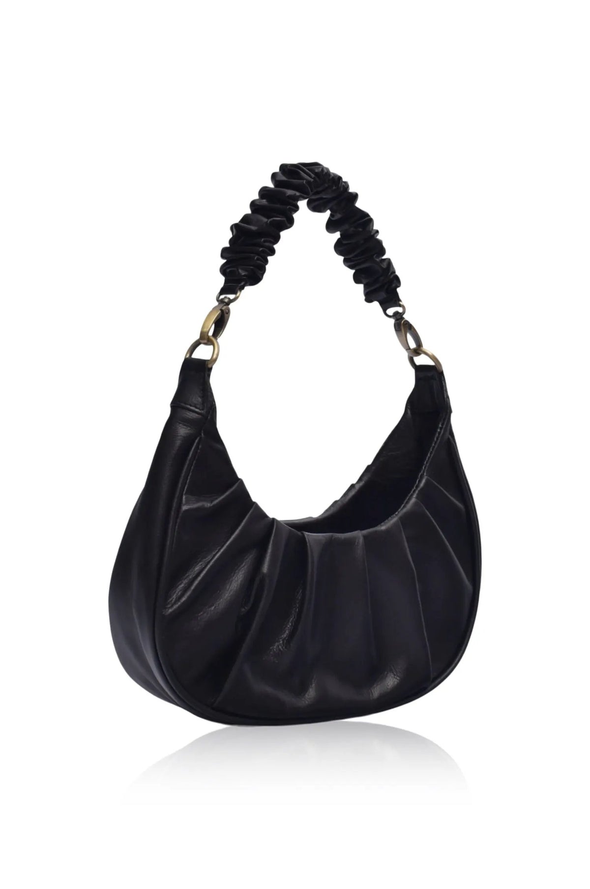 Camille Ruched Leather Bag by ELF